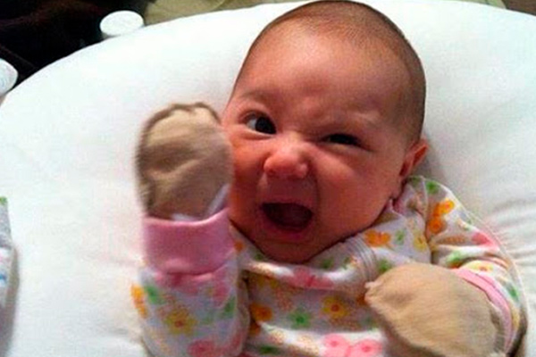 When babies get angry